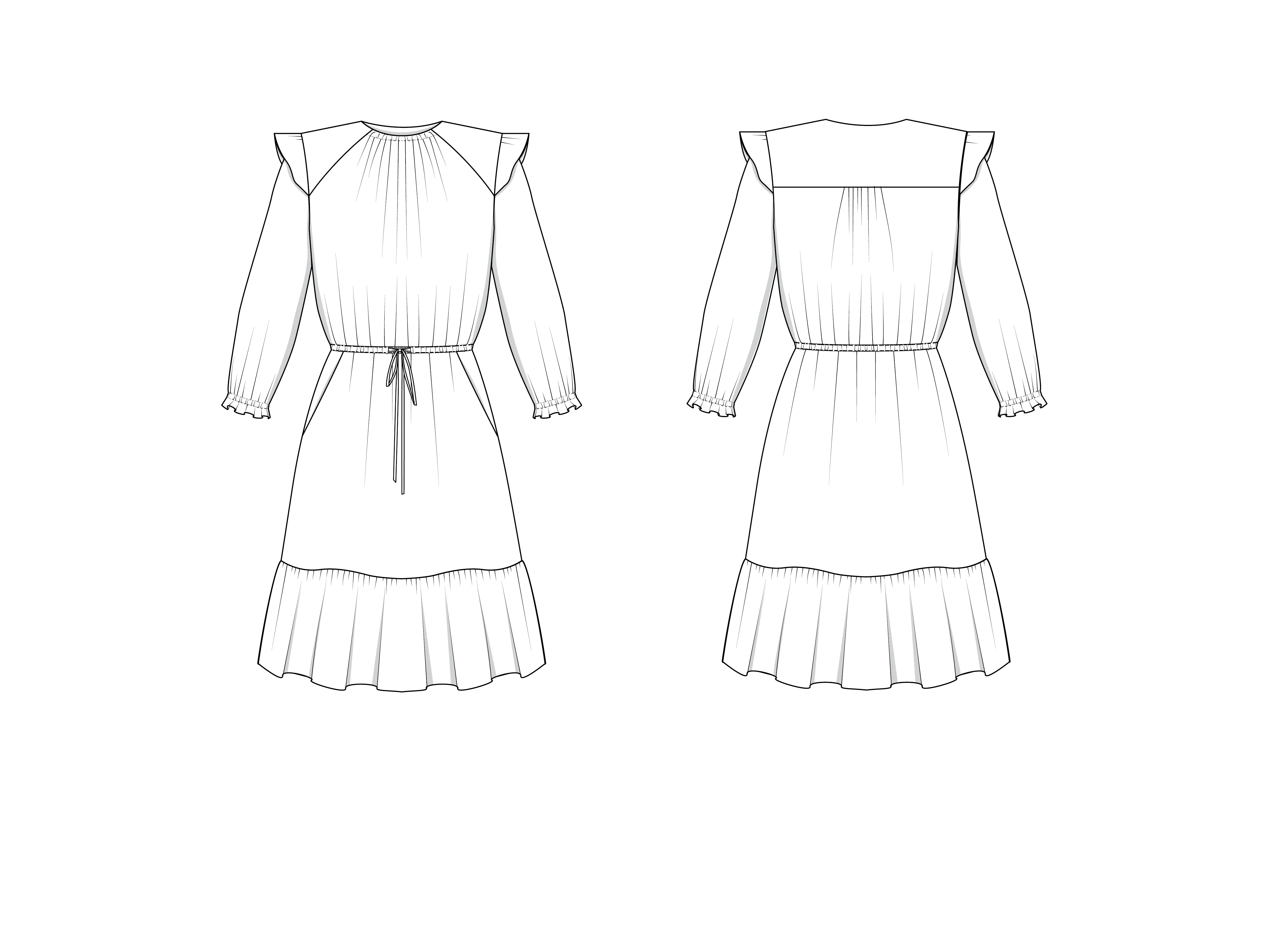 Davenport Dress - Printed Pattern - Image 8