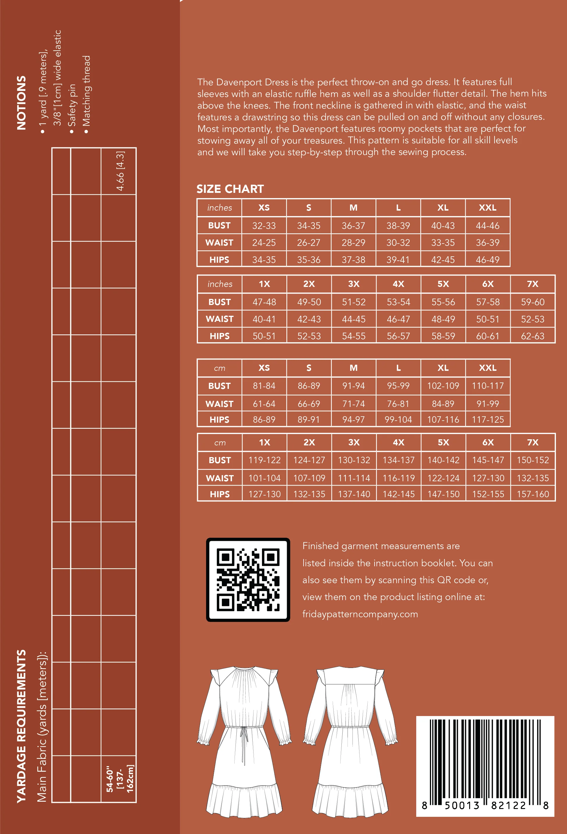 Davenport Dress - Printed Pattern - Image 9