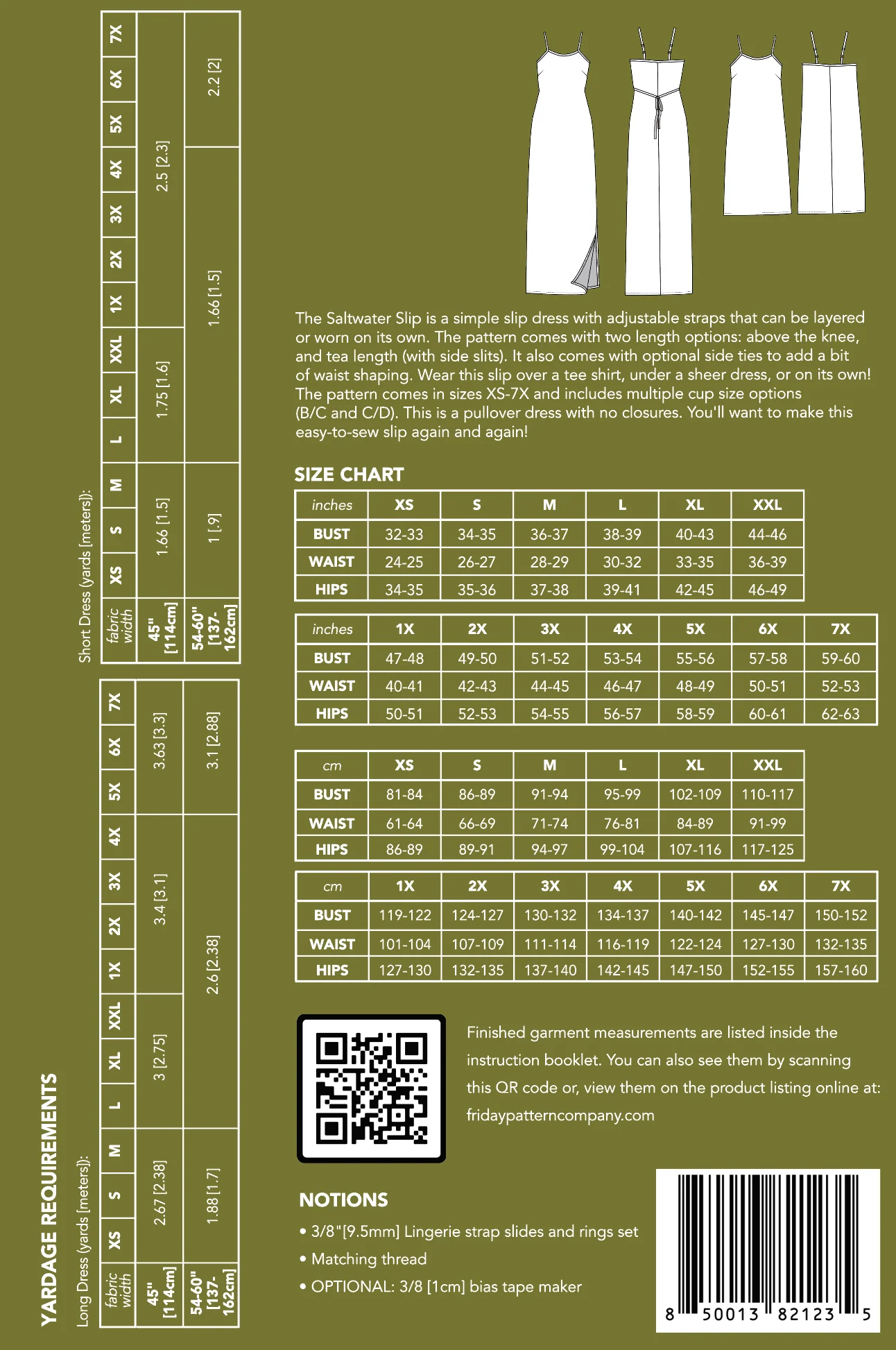 Saltwater Slip Dress - Printed Pattern - Image 9